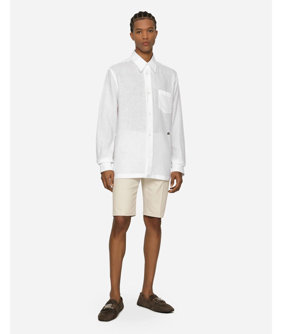 CELINE Белая хлопковая классическая рубашка, фото 3