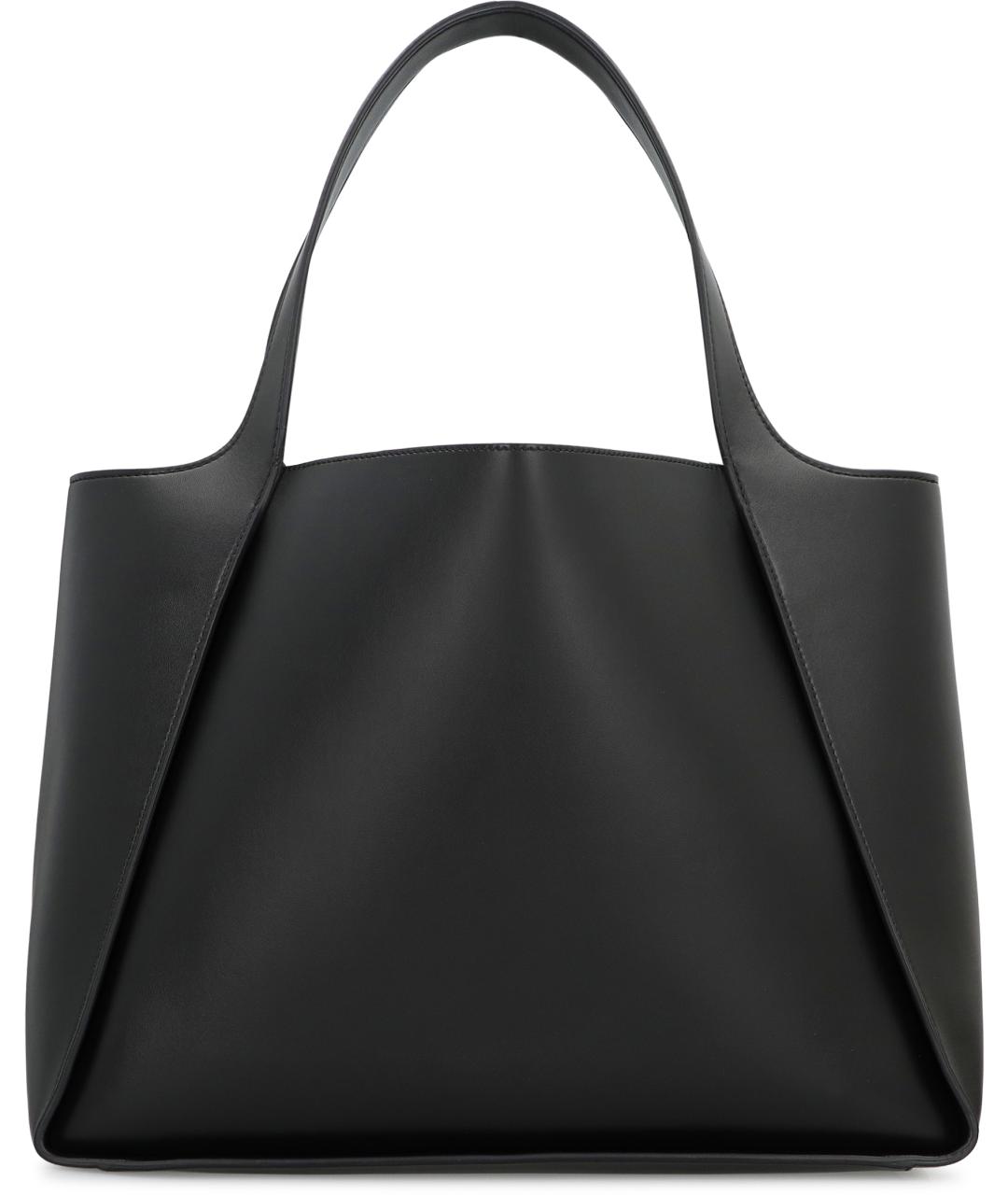 STELLA MCCARTNEY Черная сумка тоут из искусственной кожи, фото 4