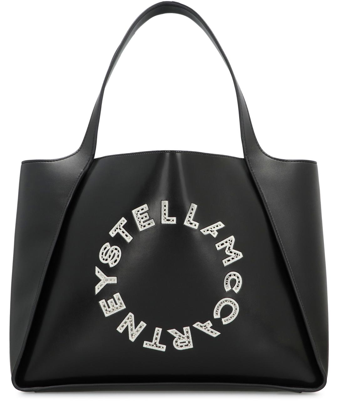 STELLA MCCARTNEY Черная сумка тоут из искусственной кожи, фото 2