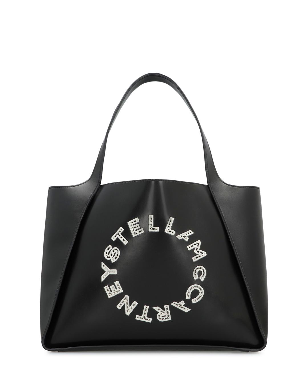 STELLA MCCARTNEY Черная сумка тоут из искусственной кожи, фото 1