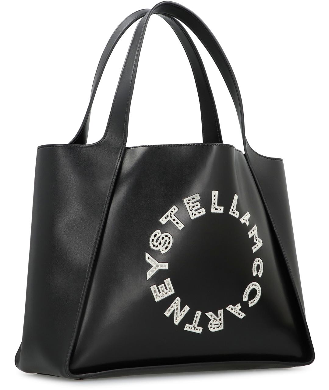 STELLA MCCARTNEY Черная сумка тоут из искусственной кожи, фото 3