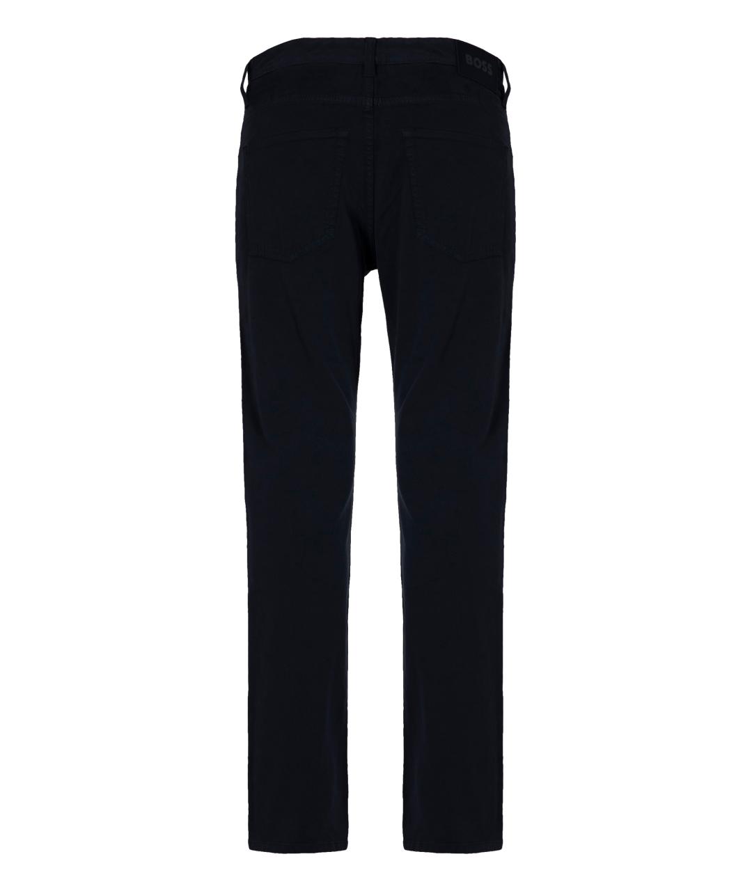 HUGO BOSS Синие хлопковые повседневные брюки, фото 2
