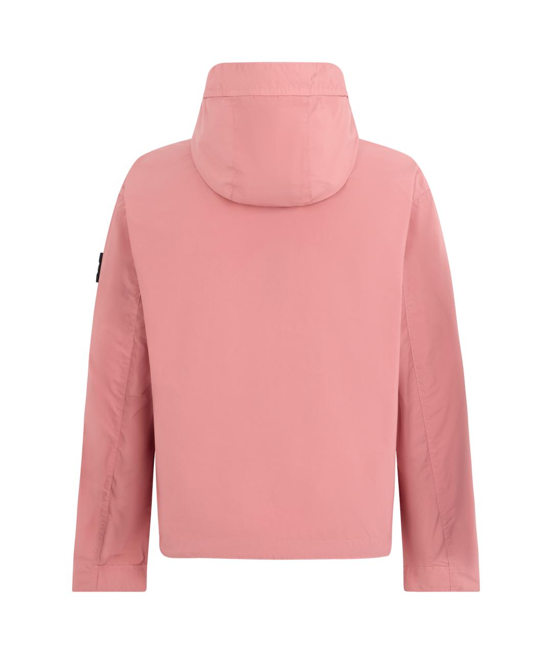 STONE ISLAND Розовая полиэстеровая куртка, фото 2