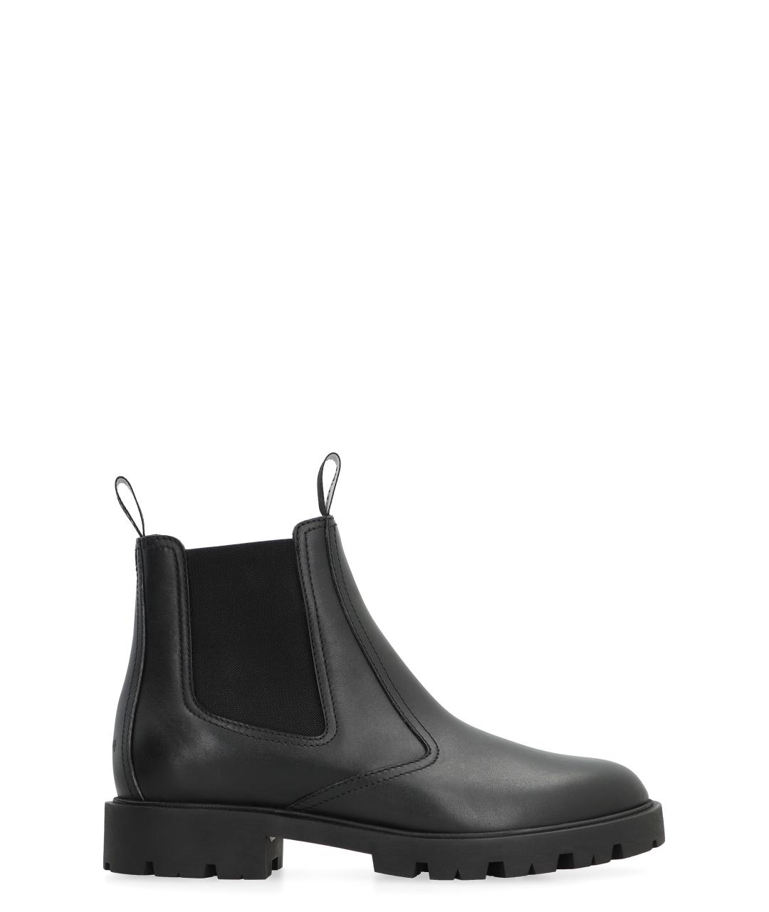 CELINE Черные резиновые высокие ботинки, фото 1