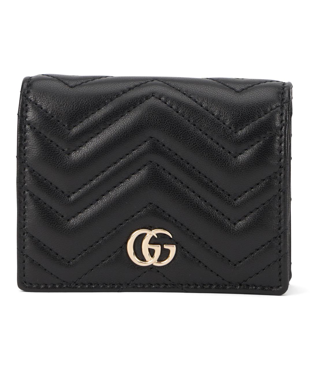 GUCCI Черный кожаный кошелек, фото 2