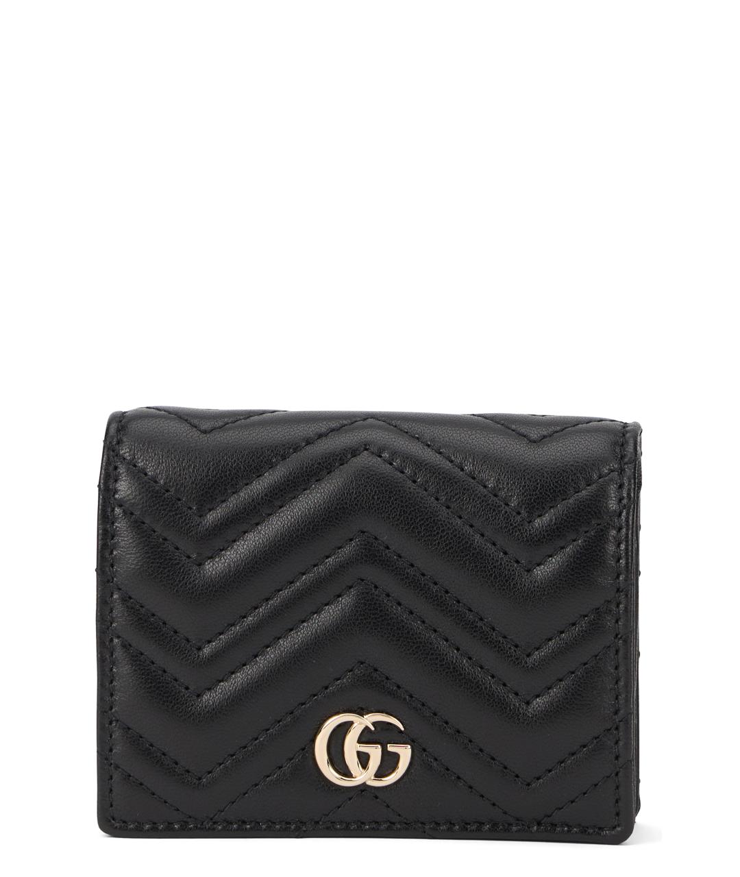 GUCCI Черный кожаный кошелек, фото 1