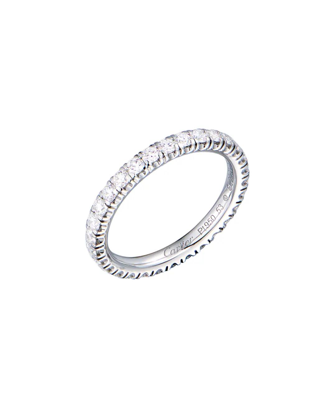 CARTIER Серебряное платиновое кольцо, фото 4