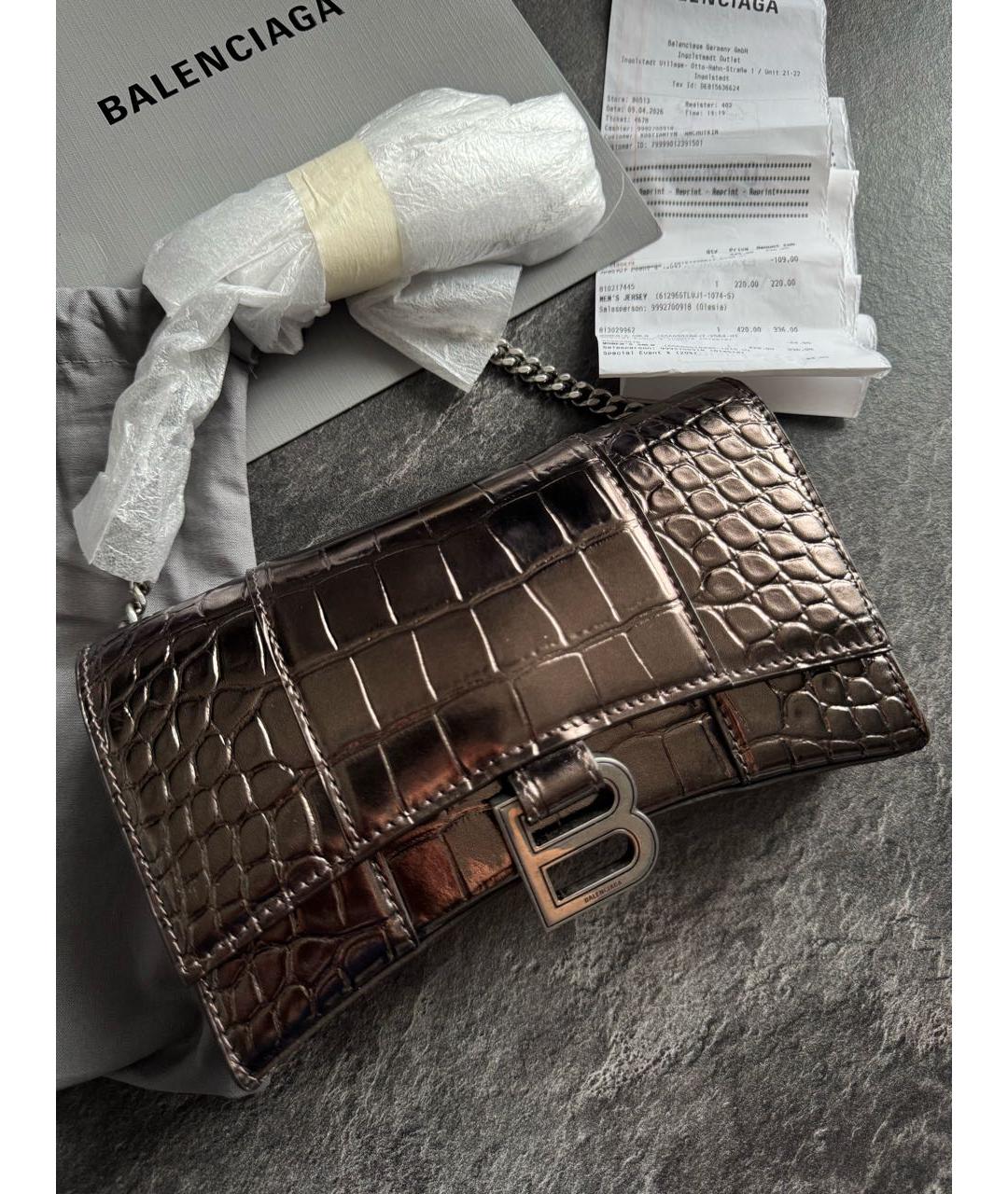 BALENCIAGA Кожаная сумка через плечо, фото 4