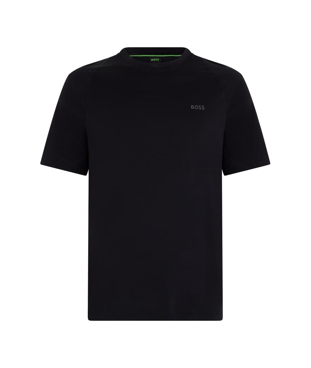 HUGO BOSS Черная хлопковая футболка, фото 1