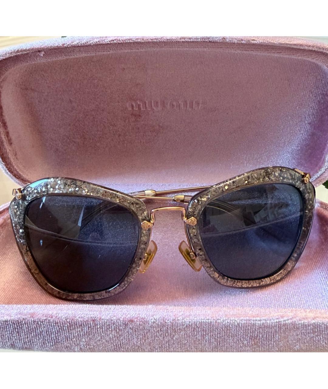 MIU MIU Серые солнцезащитные очки, фото 7