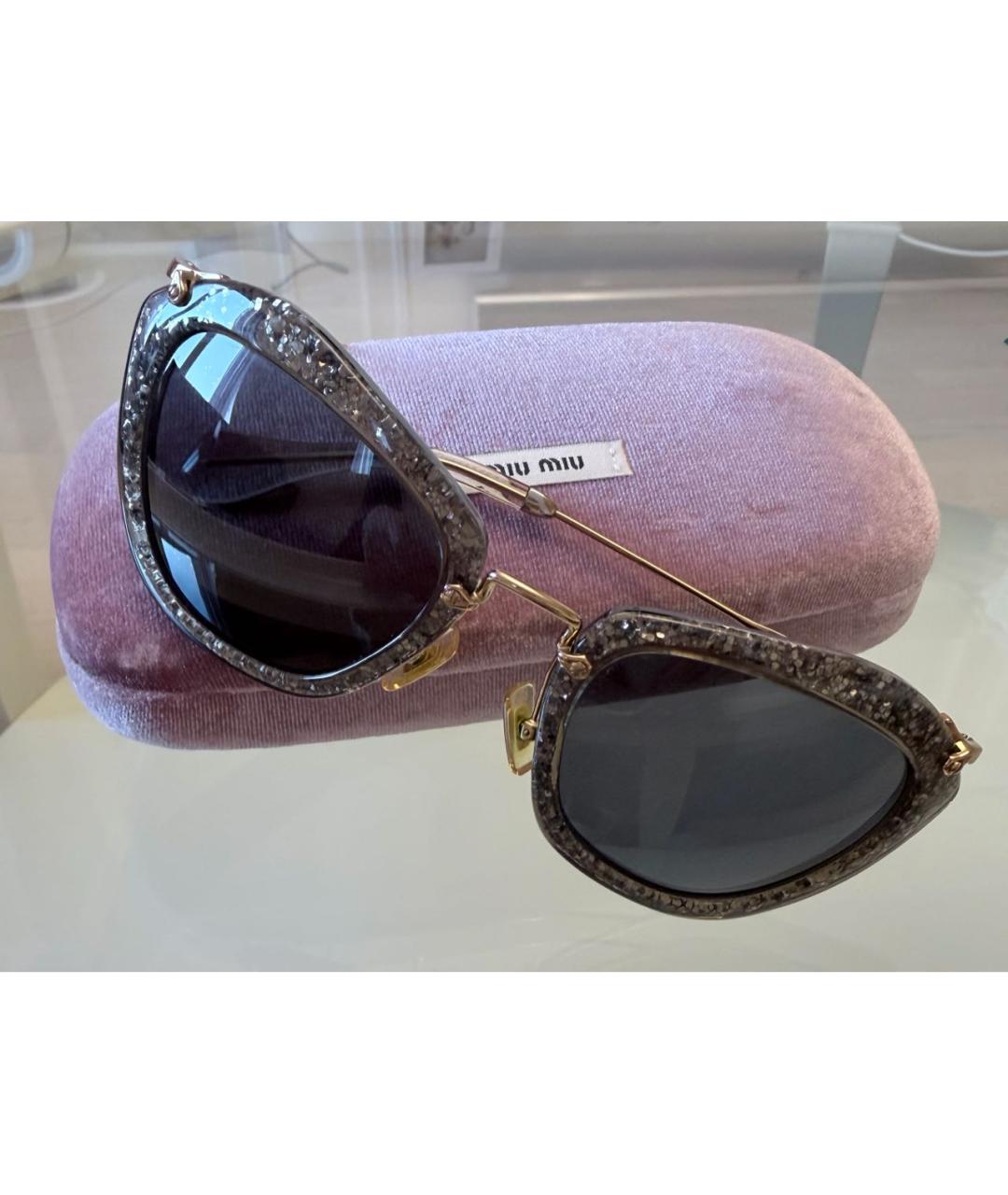 MIU MIU Серые солнцезащитные очки, фото 6