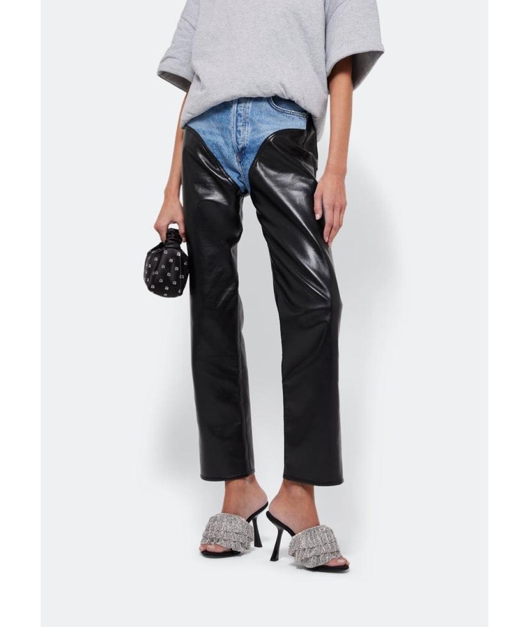 ALEXANDER WANG Черные кожаные босоножки, фото 7