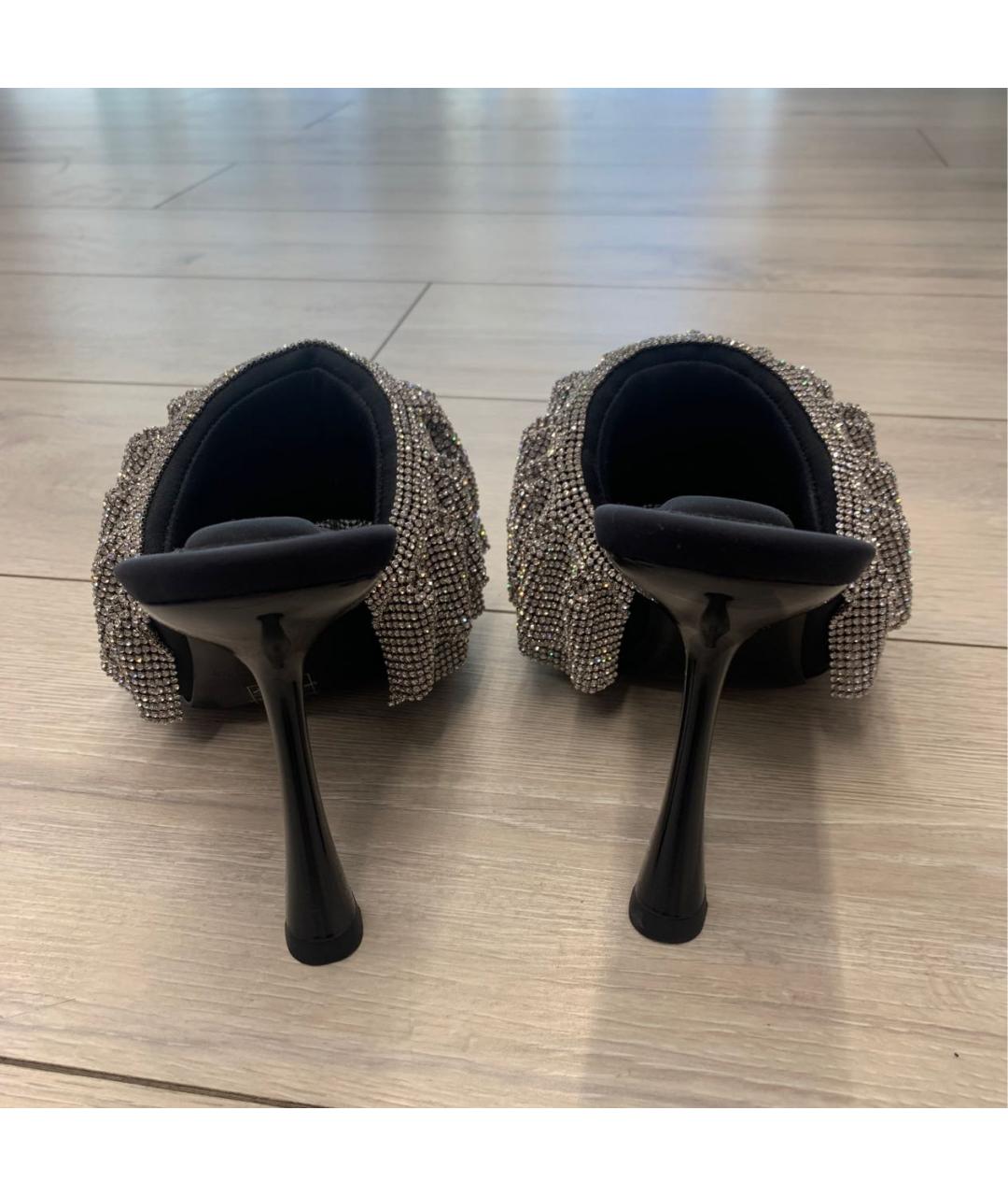 ALEXANDER WANG Черные кожаные босоножки, фото 4