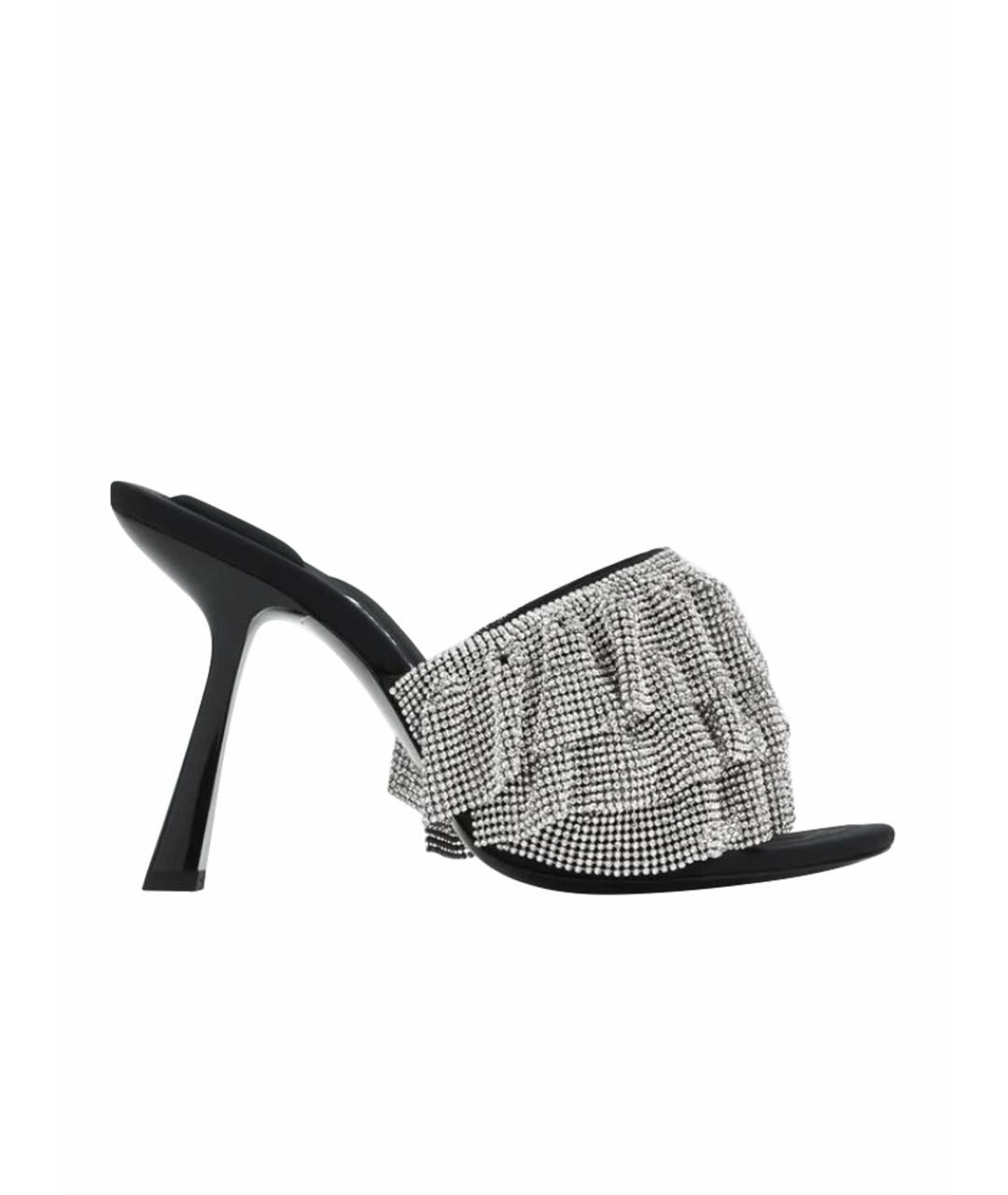 ALEXANDER WANG Черные кожаные босоножки, фото 1