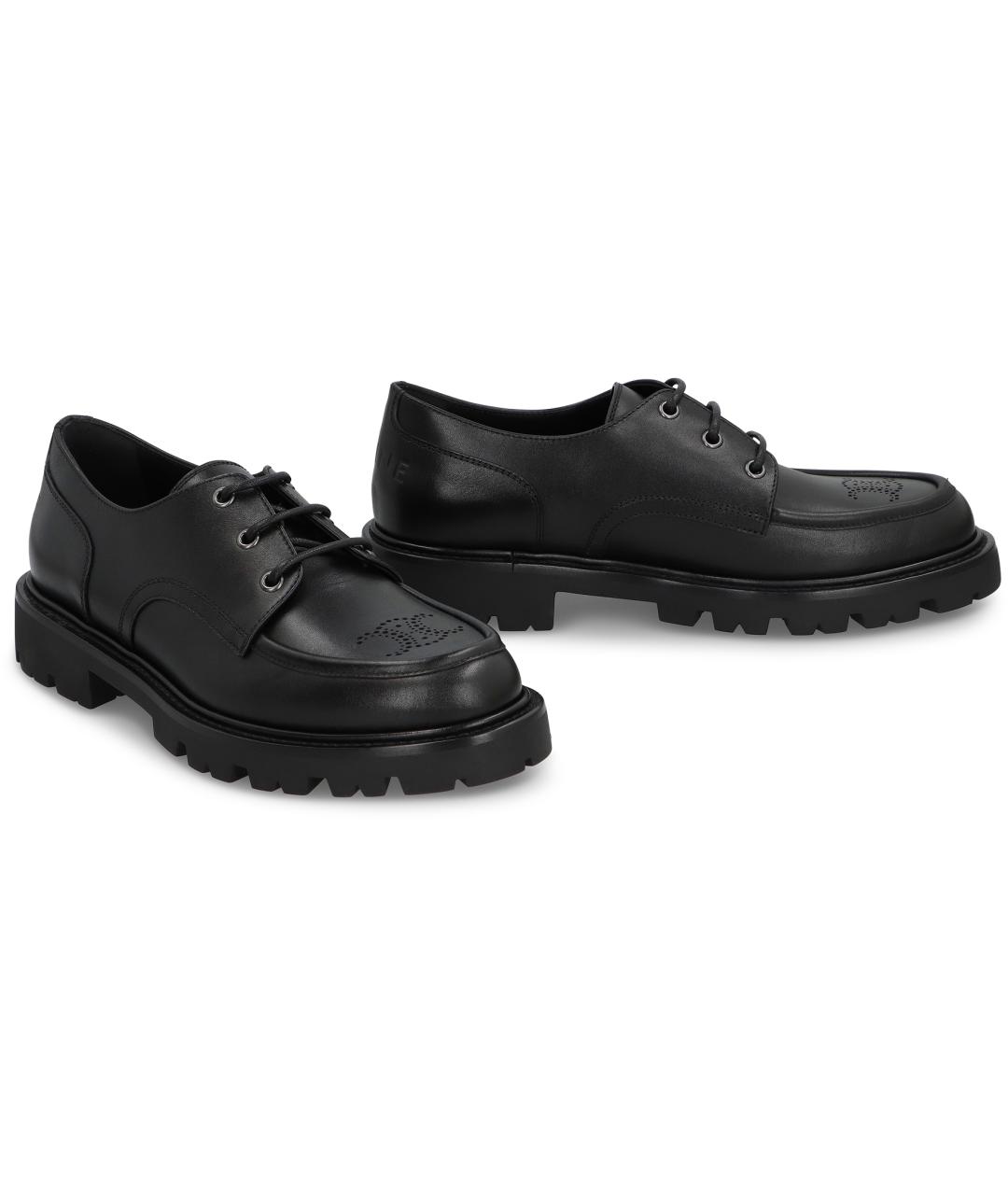 CELINE Черные кожаные туфли, фото 3