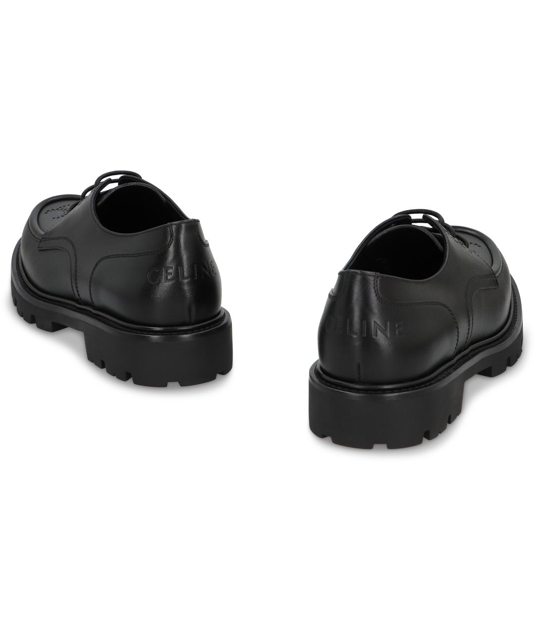 CELINE Черные кожаные туфли, фото 4