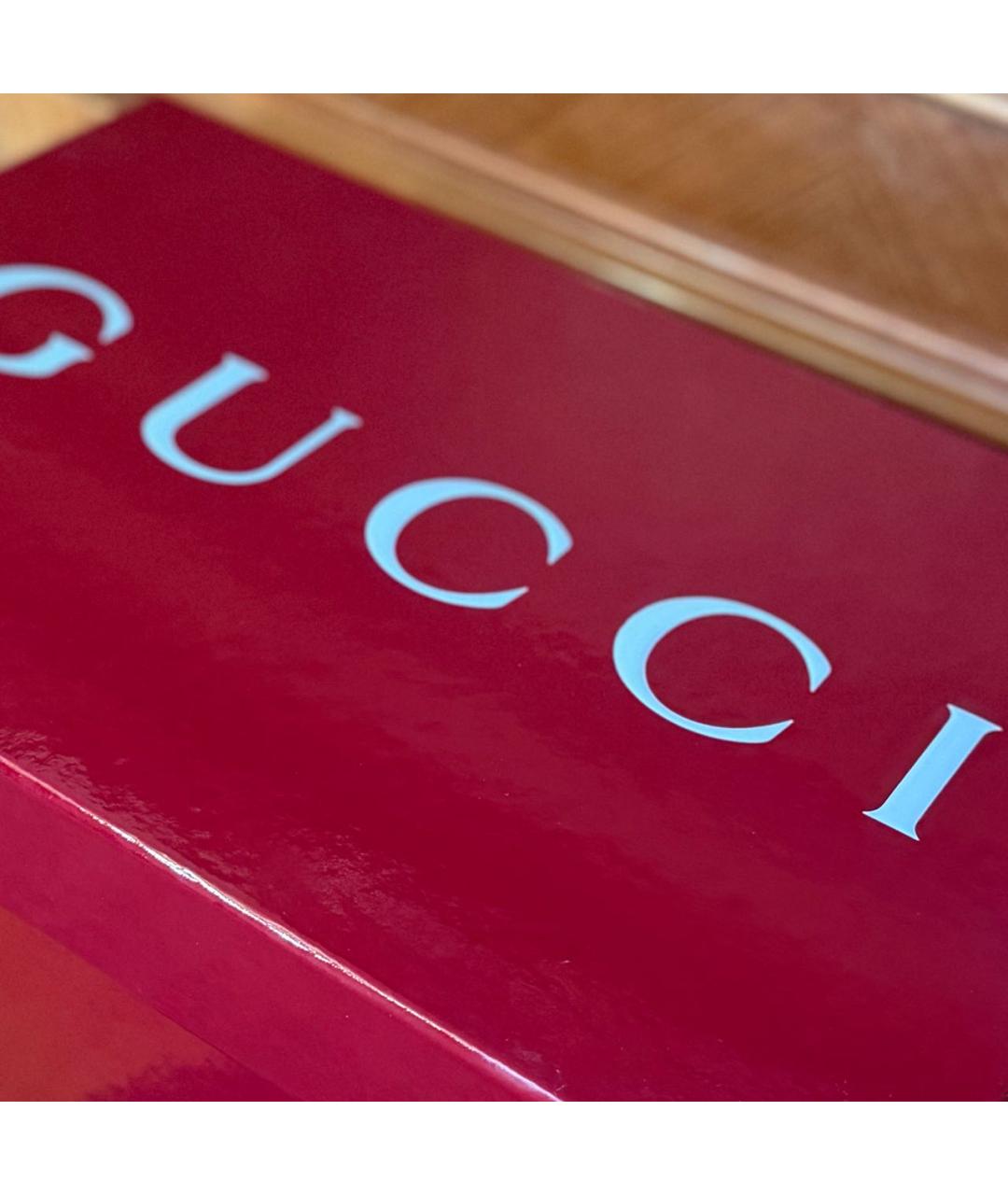 GUCCI Черные низкие кроссовки / кеды, фото 5