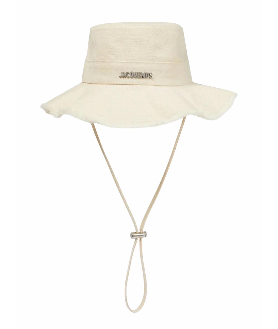 JACQUEMUS Белая хлопковая панама, фото 1