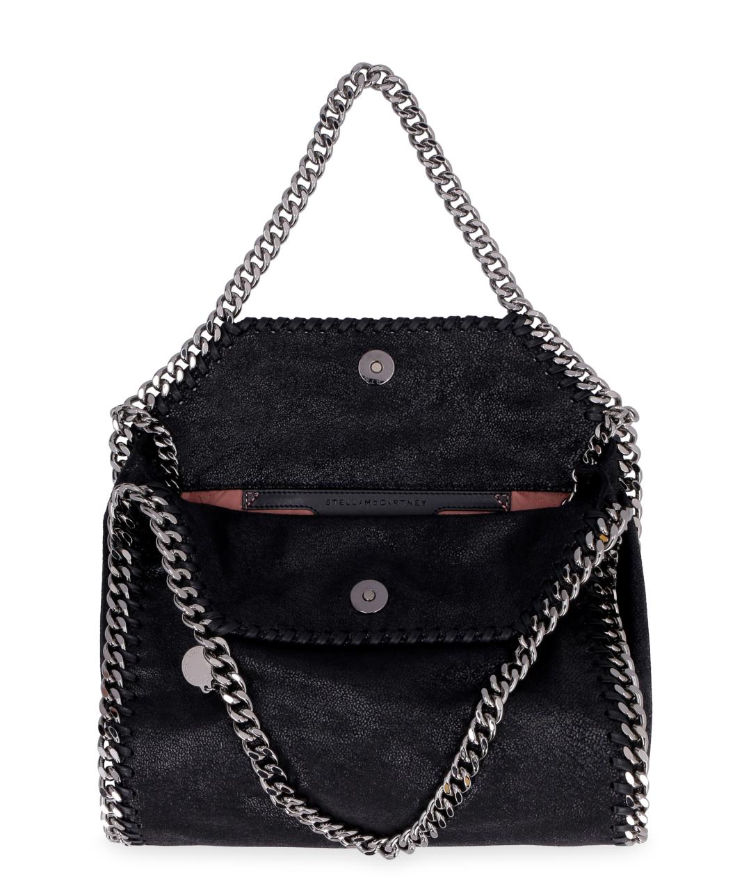 STELLA MCCARTNEY Черная синтетическая сумка тоут, фото 5