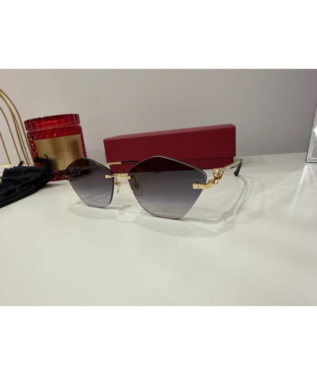 CARTIER Коричневые солнцезащитные очки, фото 8