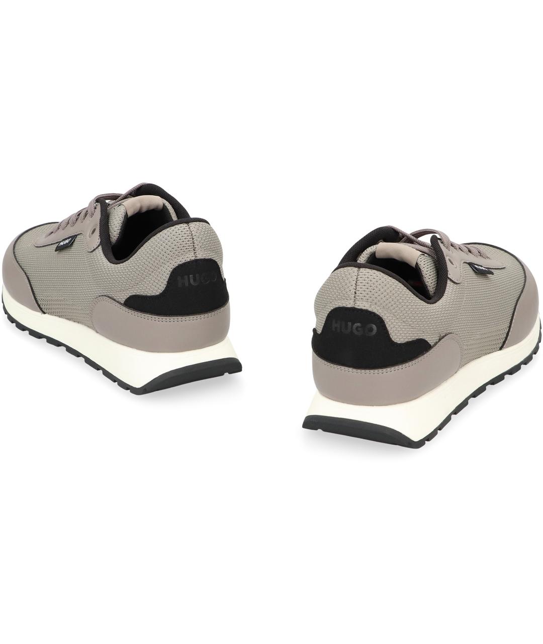 HUGO BOSS Бежевые синтетические низкие кроссовки / кеды, фото 4