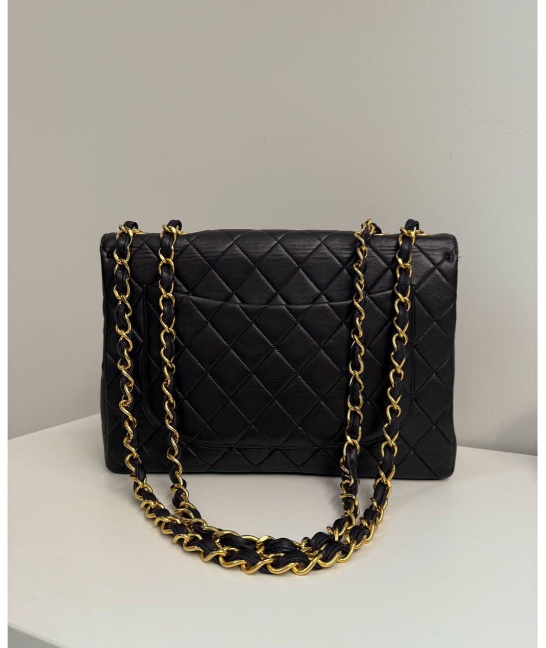 CHANEL Черная кожаная сумка через плечо, фото 2