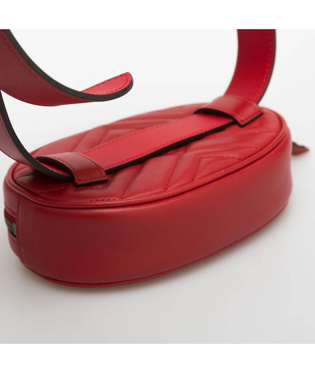 GUCCI Красная кожаная поясная сумка, фото 3