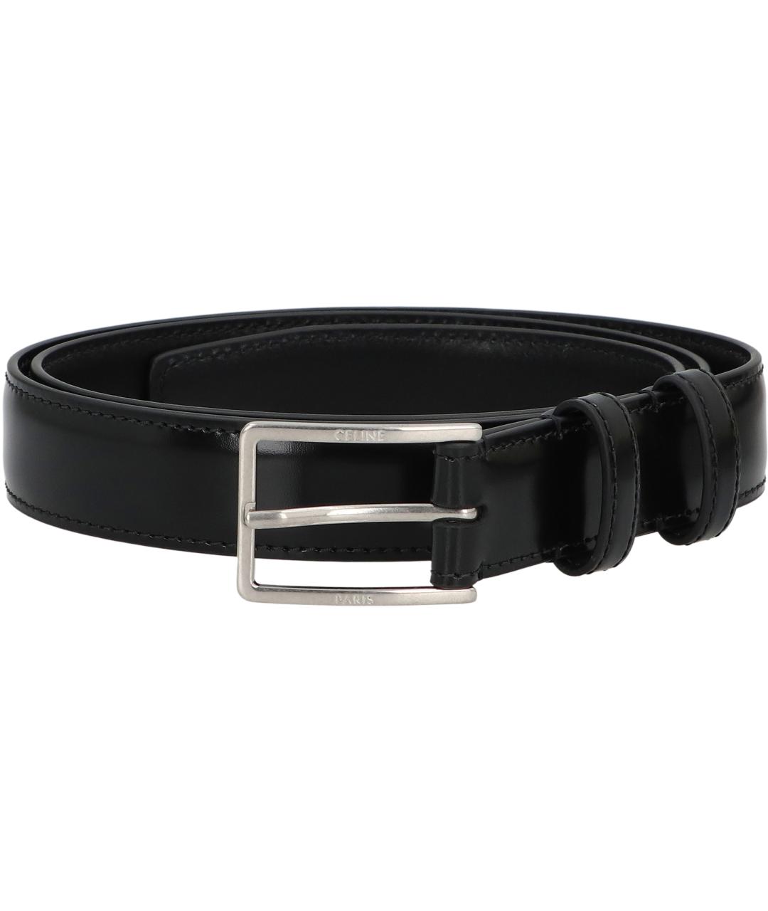 CELINE Черный кожаный ремень, фото 2