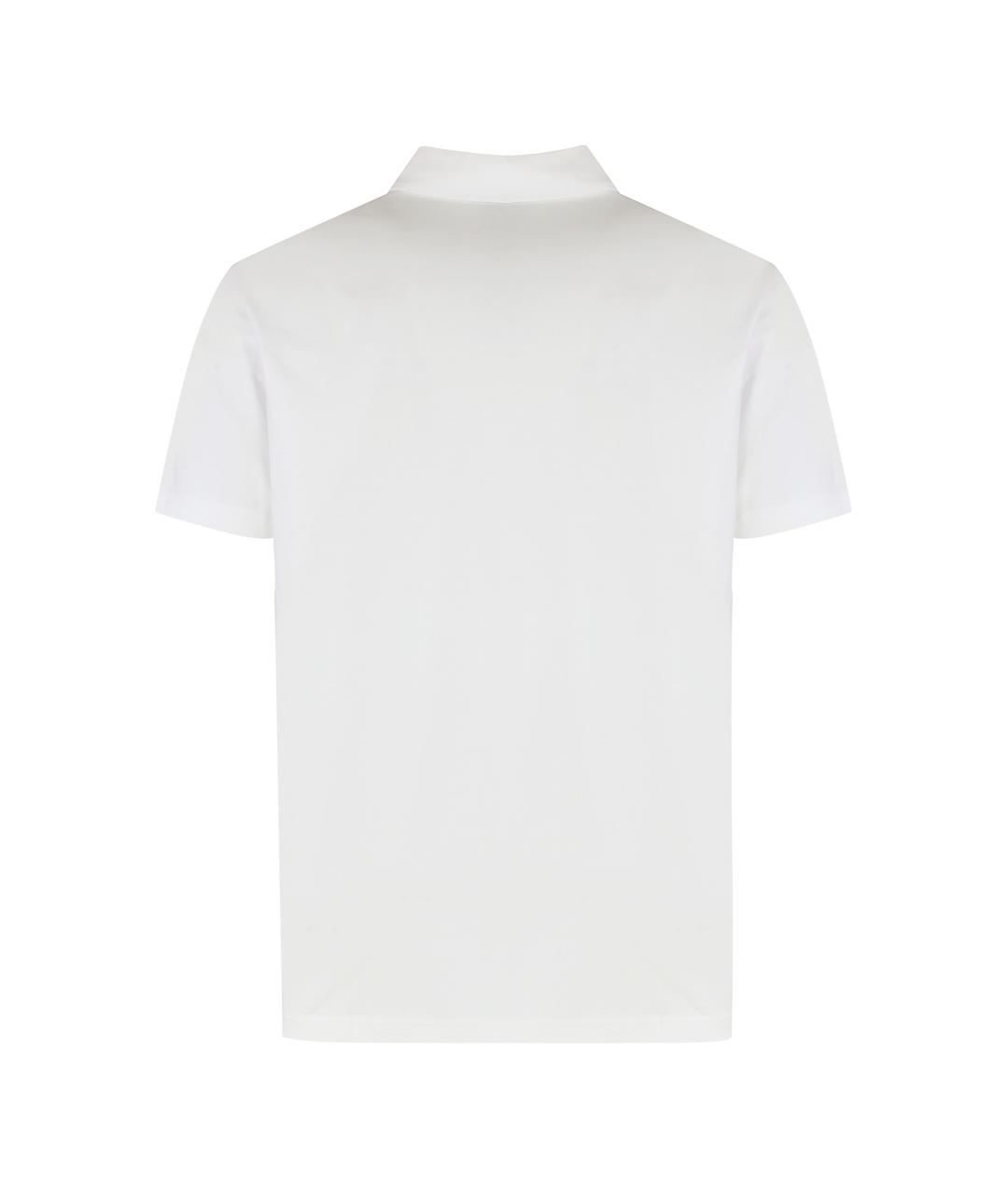 HUGO BOSS Белое хлопковое поло с коротким рукавом, фото 2