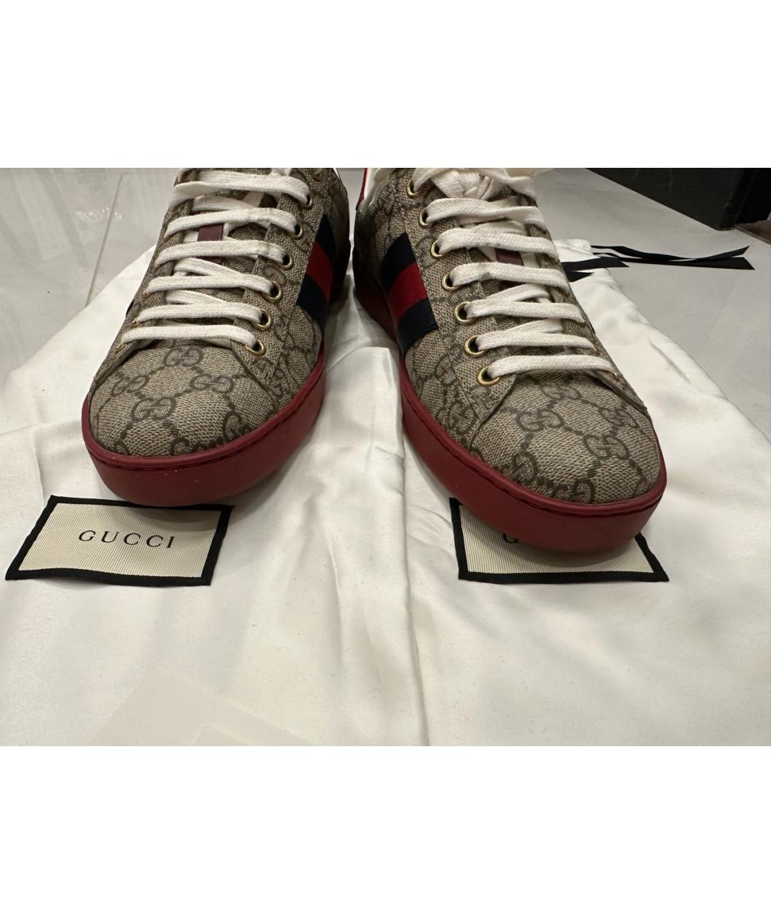 GUCCI Мульти низкие кроссовки / кеды, фото 8