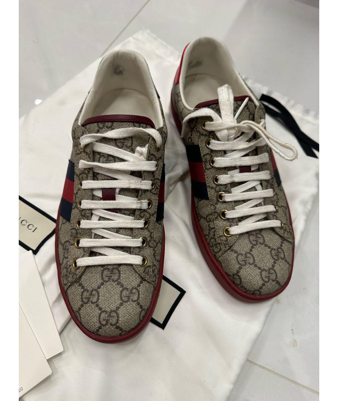 GUCCI Мульти низкие кроссовки / кеды, фото 4