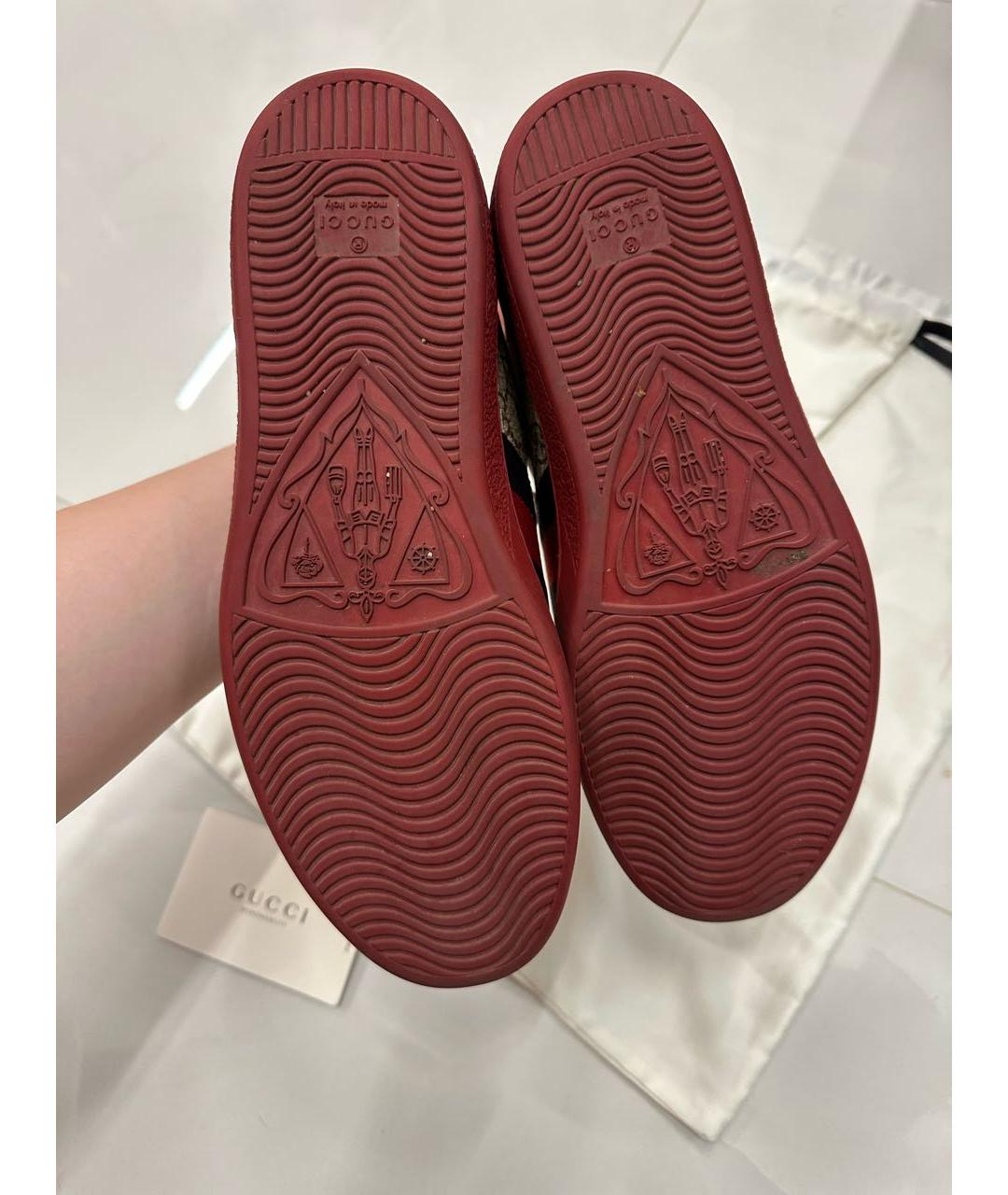 GUCCI Мульти низкие кроссовки / кеды, фото 6