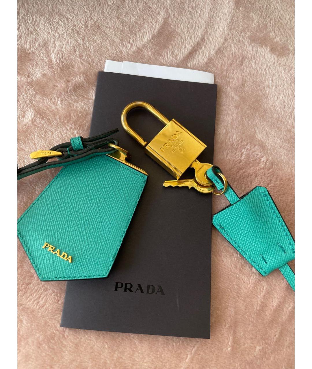 PRADA Розовая кожаная сумка с короткими ручками, фото 7