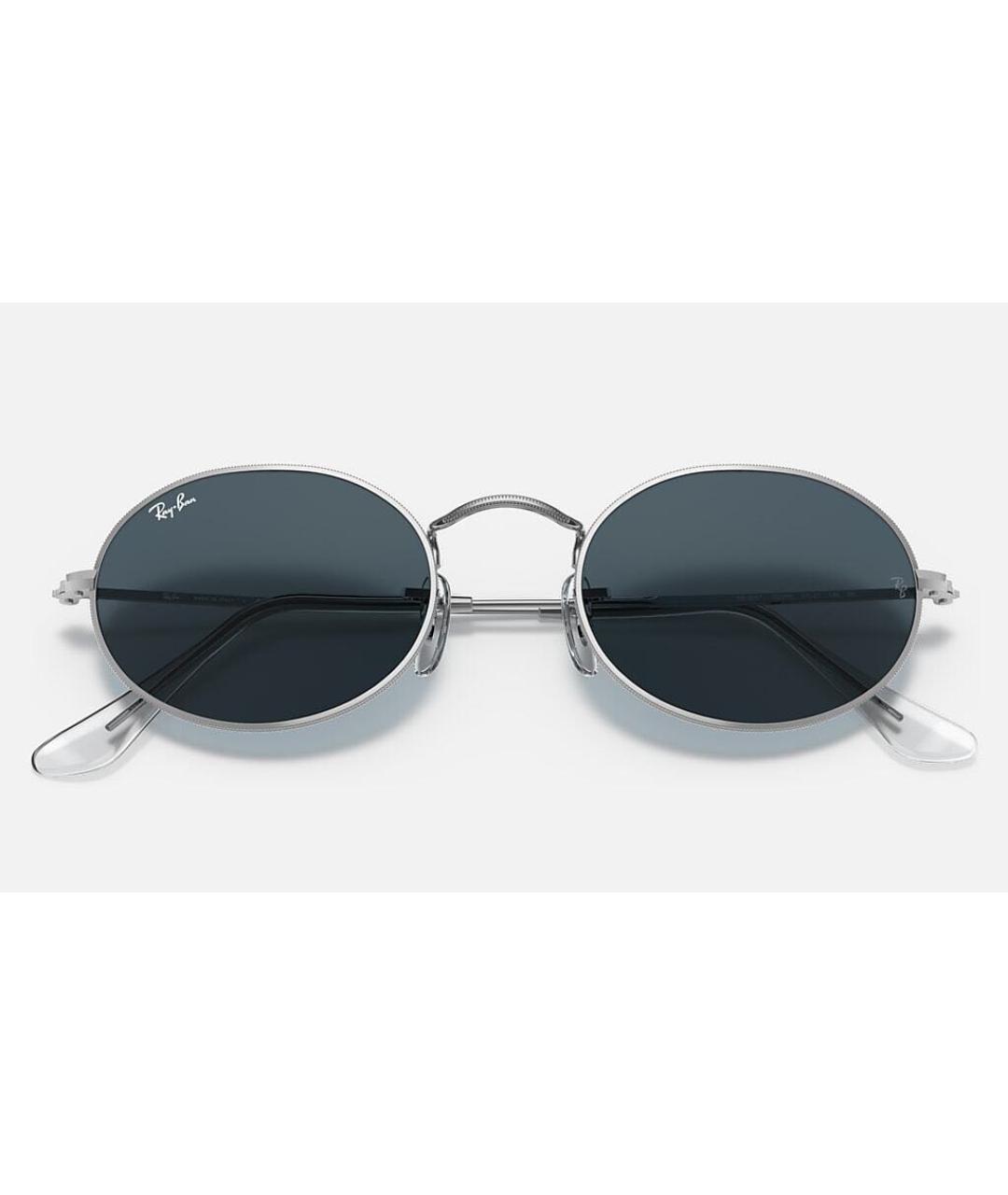 RAY BAN Серебряные металлические солнцезащитные очки, фото 9