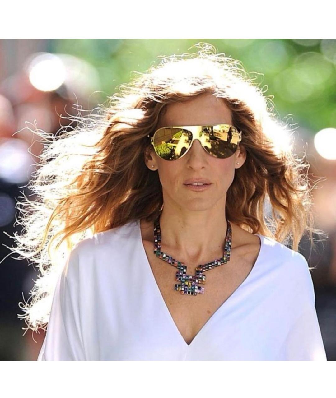 MYKITA Золотые металлические солнцезащитные очки, фото 5