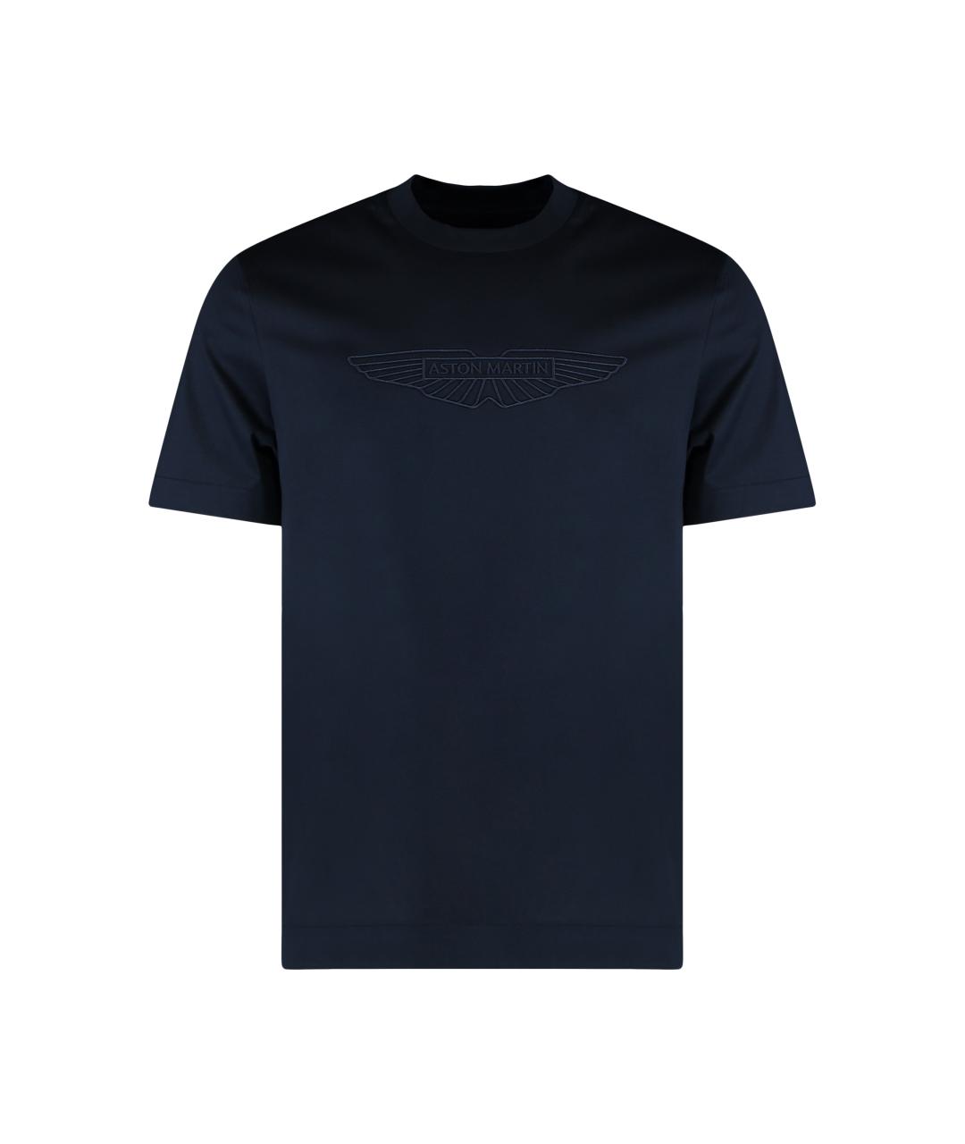HUGO BOSS Темно-синяя хлопковая футболка, фото 1