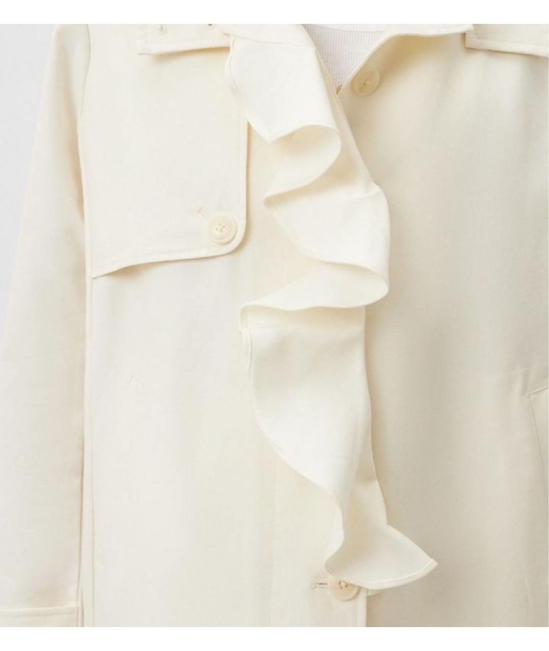 TWIN-SET Бежевый хлопковый тренч/плащ, фото 8