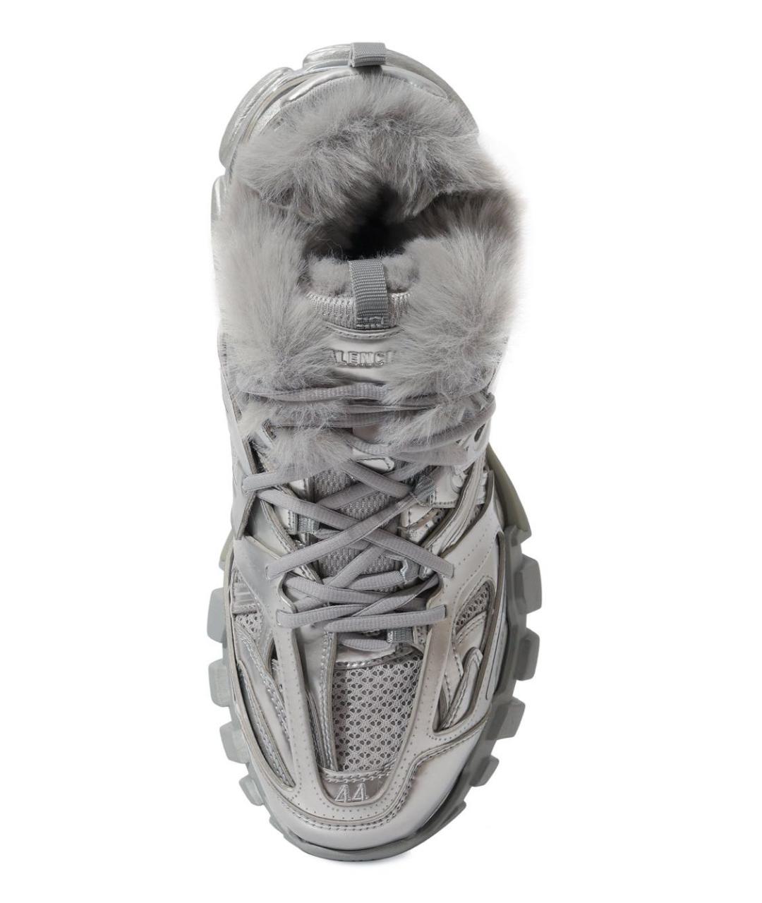BALENCIAGA Серебряные низкие кроссовки / кеды, фото 7