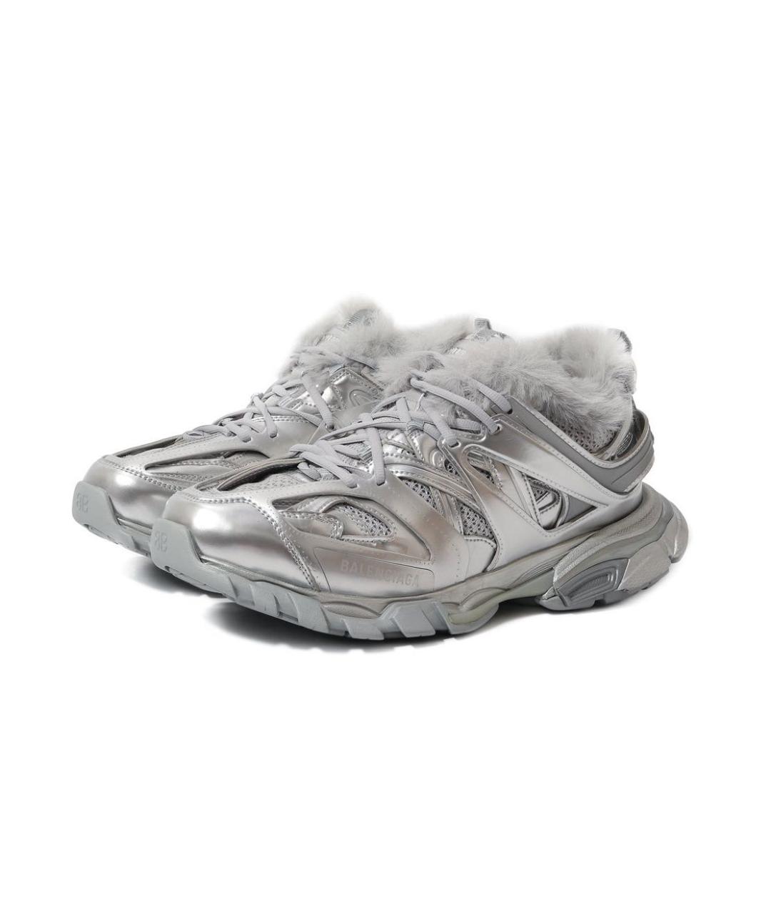 BALENCIAGA Серебряные низкие кроссовки / кеды, фото 6