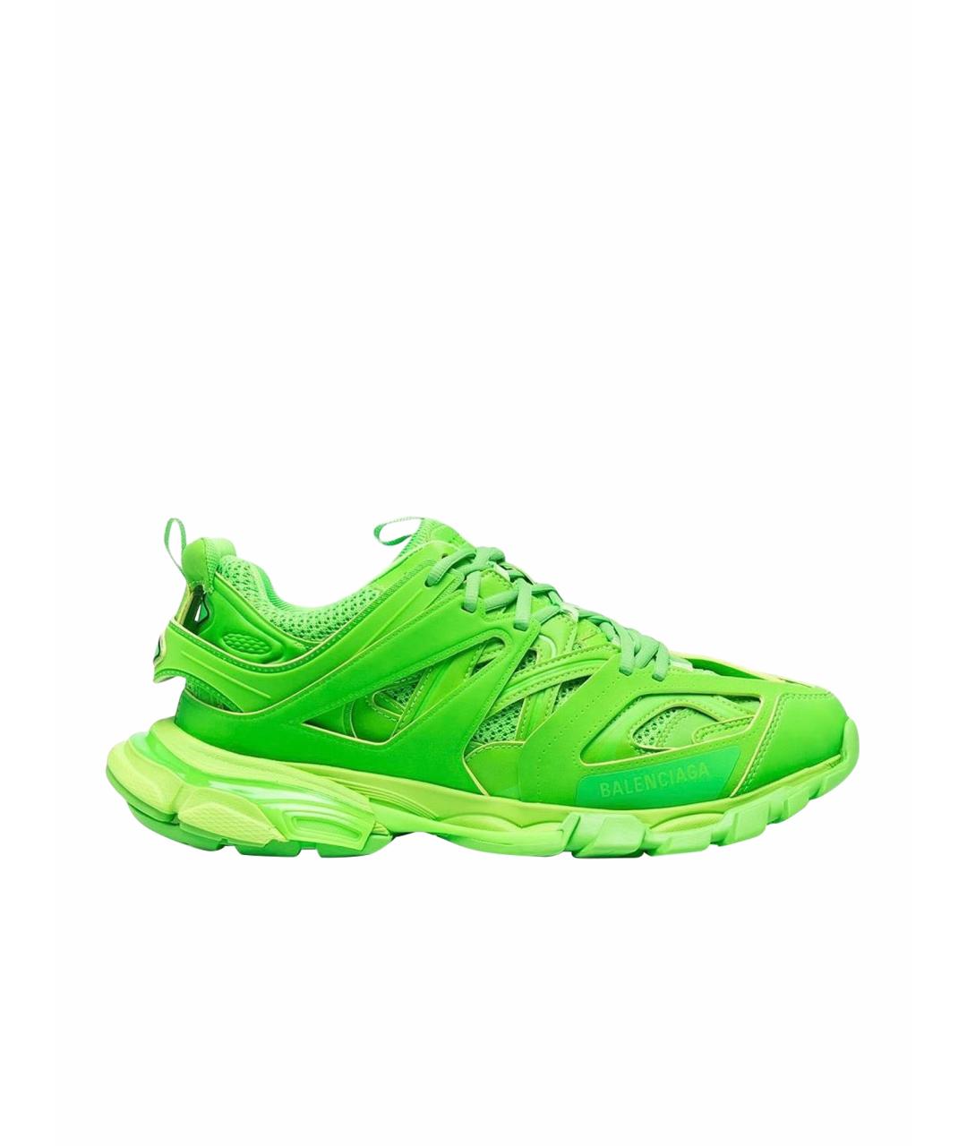 BALENCIAGA Зеленые низкие кроссовки / кеды, фото 1