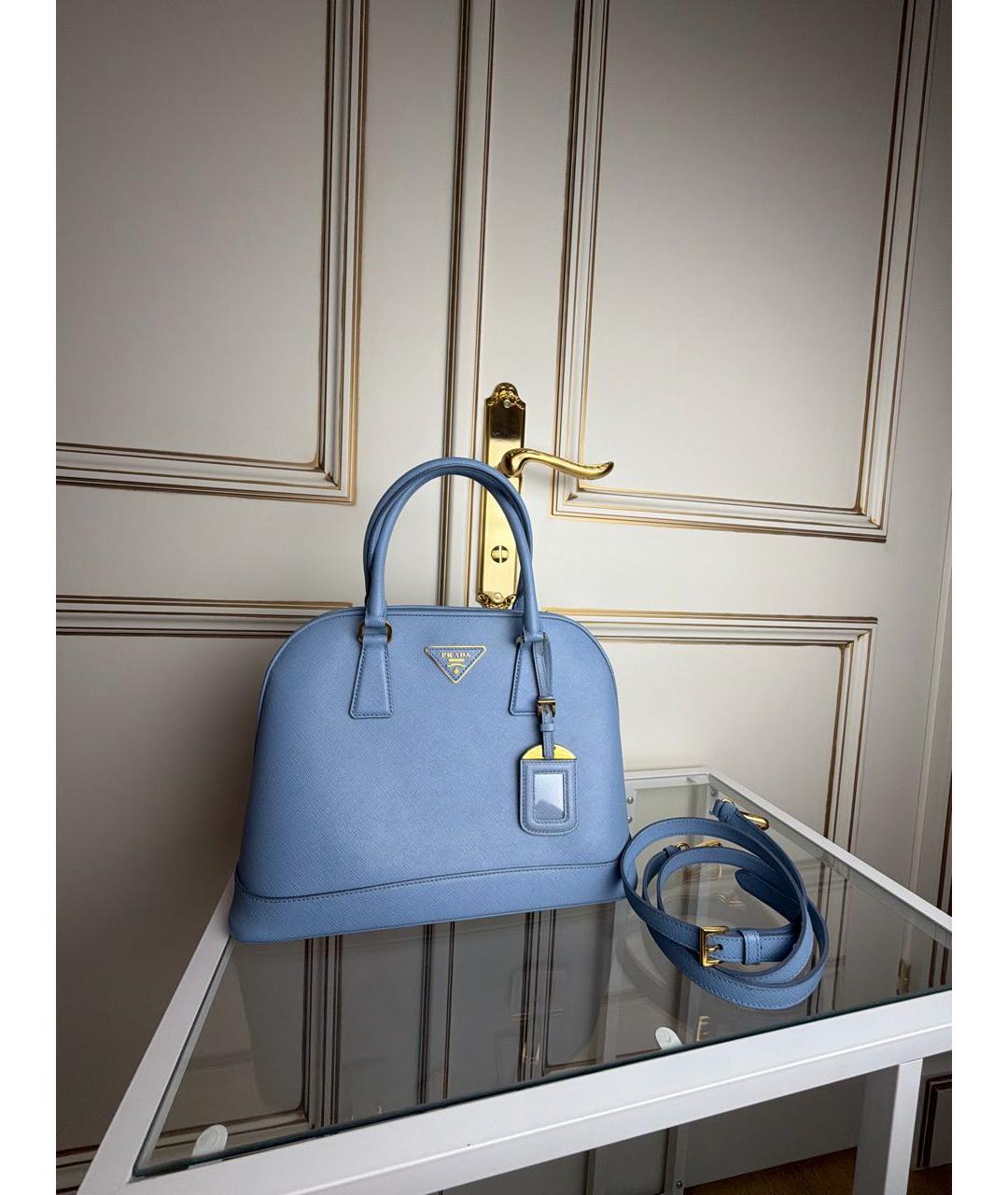 PRADA Голубая сумка через плечо, фото 7