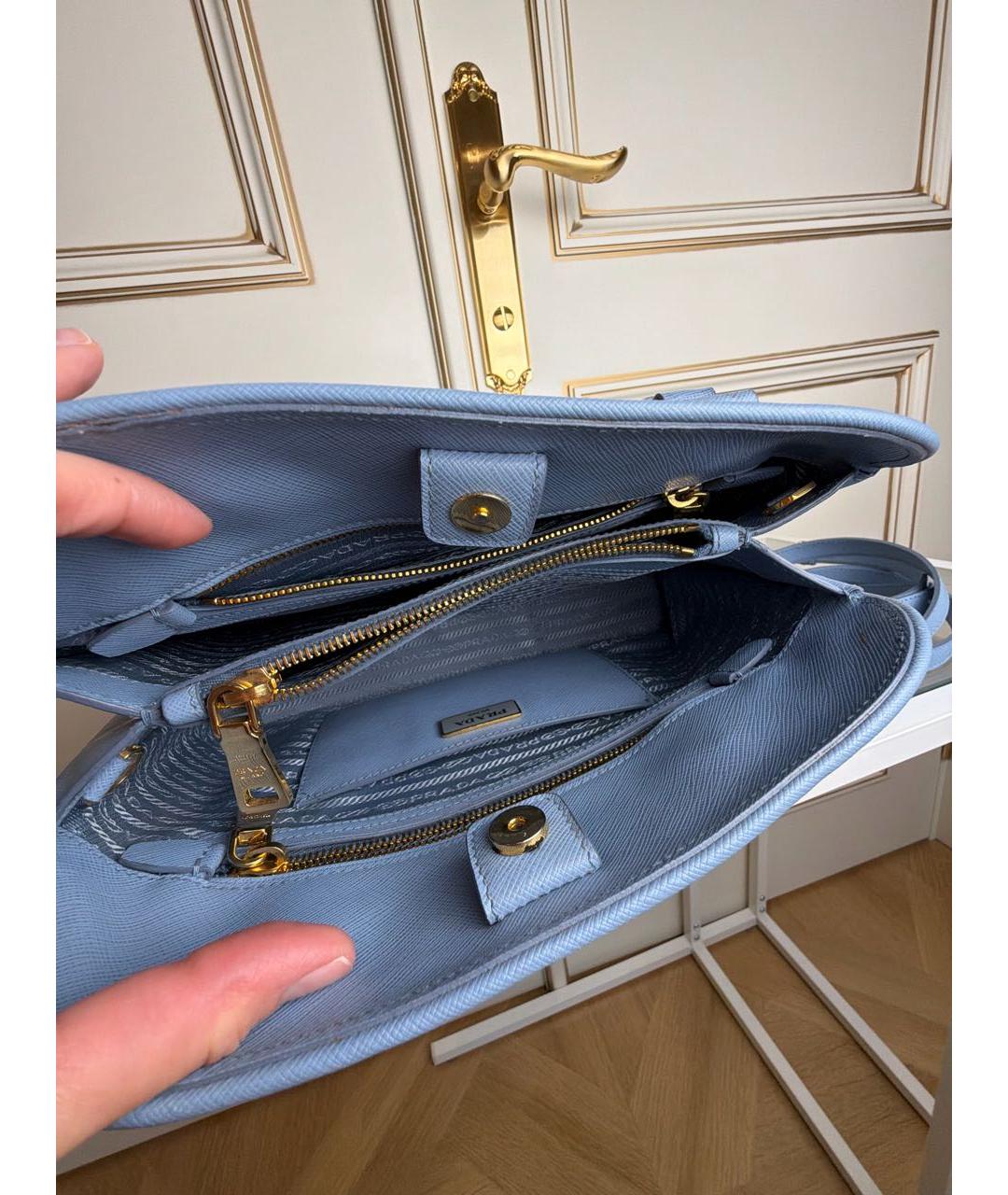 PRADA Голубая сумка через плечо, фото 4