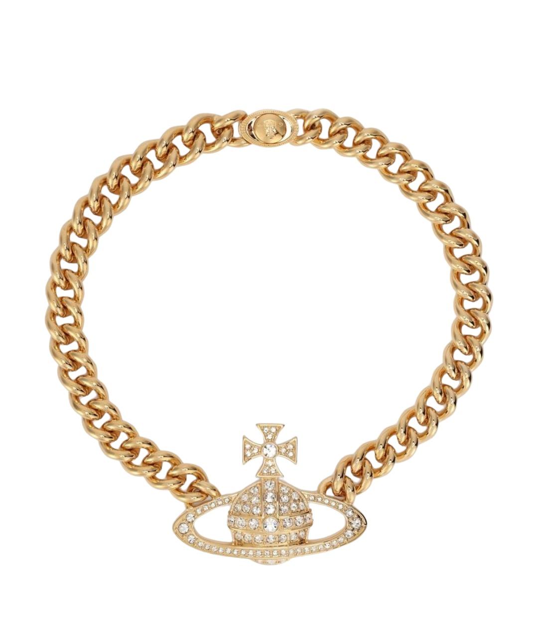 VIVIENNE WESTWOOD Золотое металлическое колье, фото 1