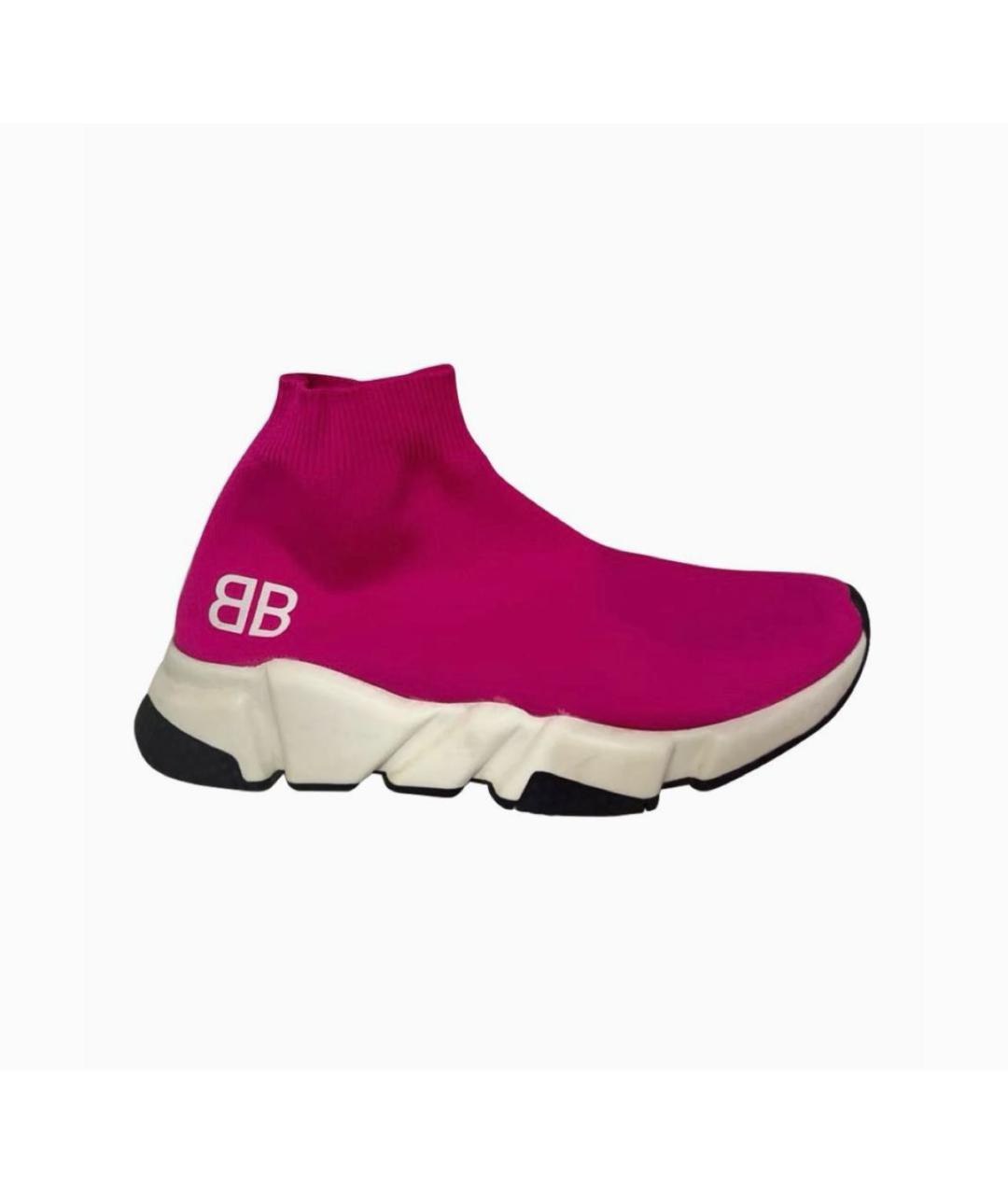 BALENCIAGA Фуксия кроссовки, фото 3
