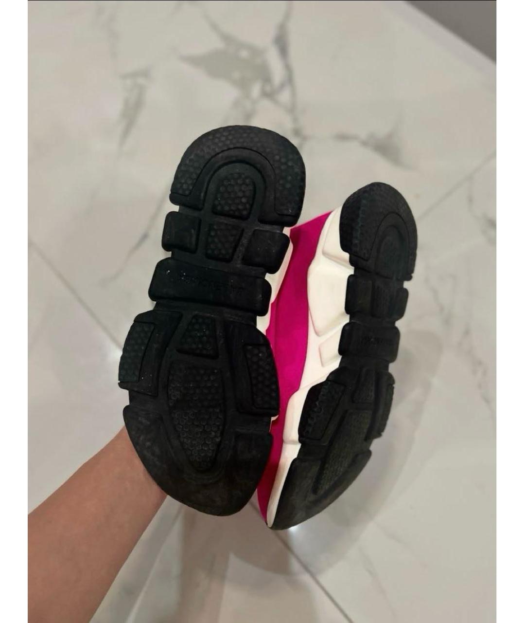 BALENCIAGA Фуксия кроссовки, фото 5