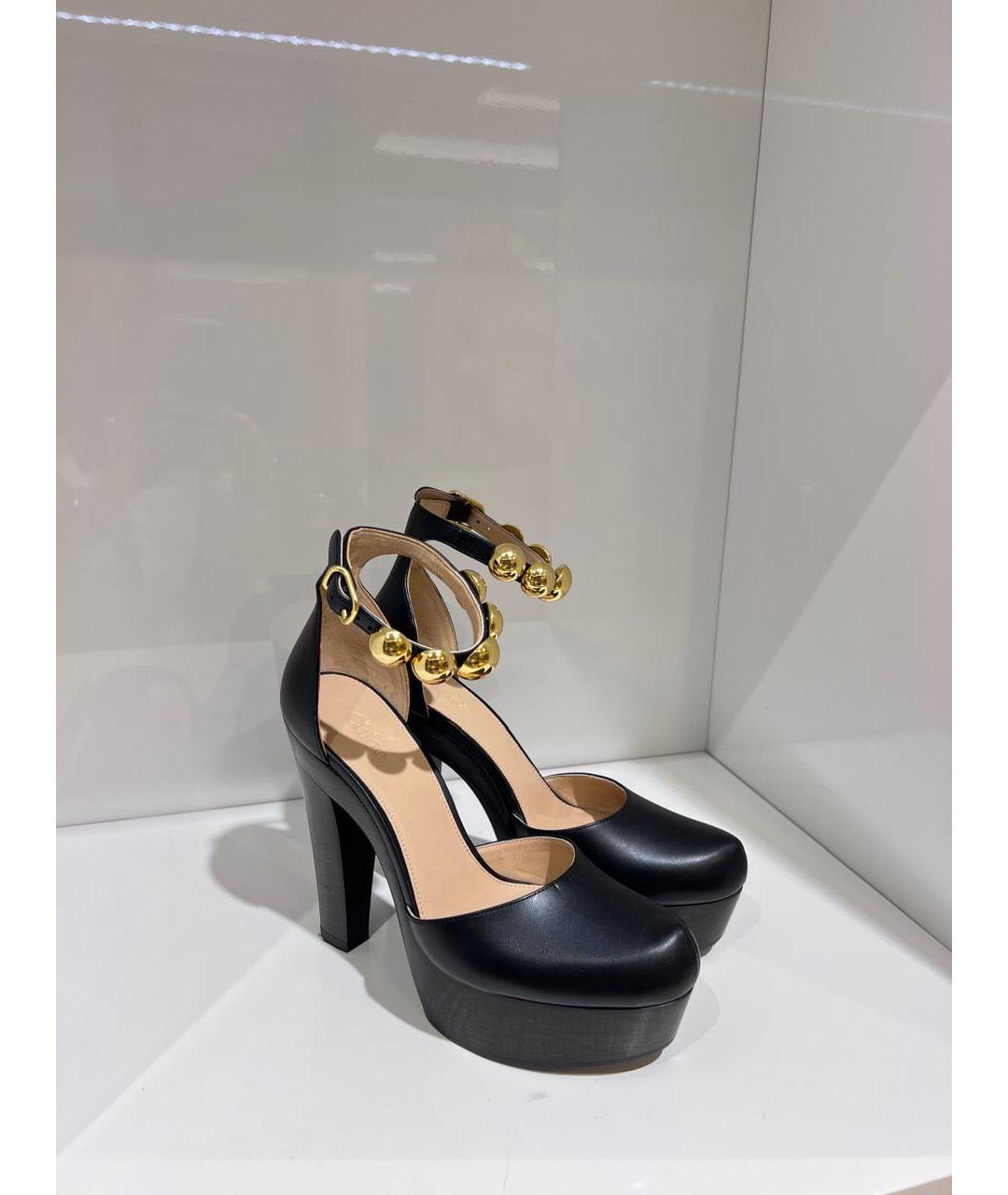 CHLOE Черные кожаные туфли, фото 2