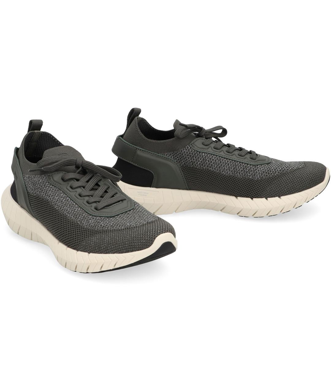 HUGO BOSS Зеленые синтетические низкие кроссовки / кеды, фото 3