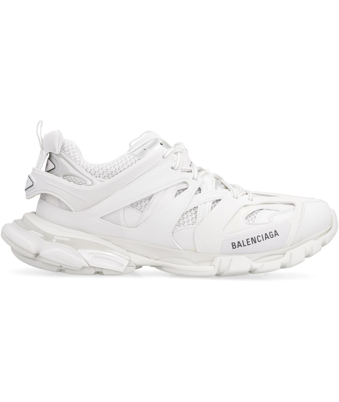 BALENCIAGA Белые синтетические низкие кроссовки / кеды, фото 2