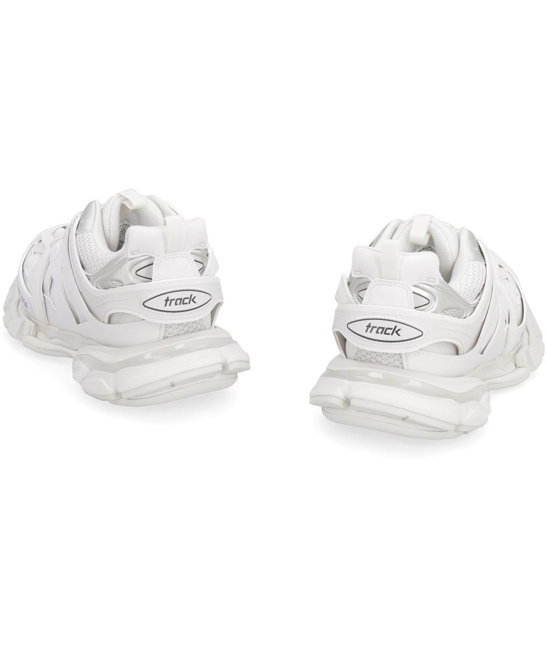 BALENCIAGA Белые синтетические низкие кроссовки / кеды, фото 4