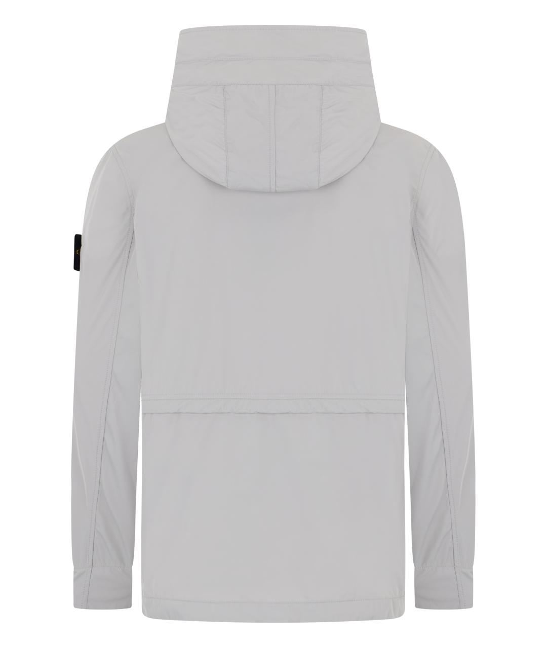 STONE ISLAND Серая полиэстеровая куртка, фото 2